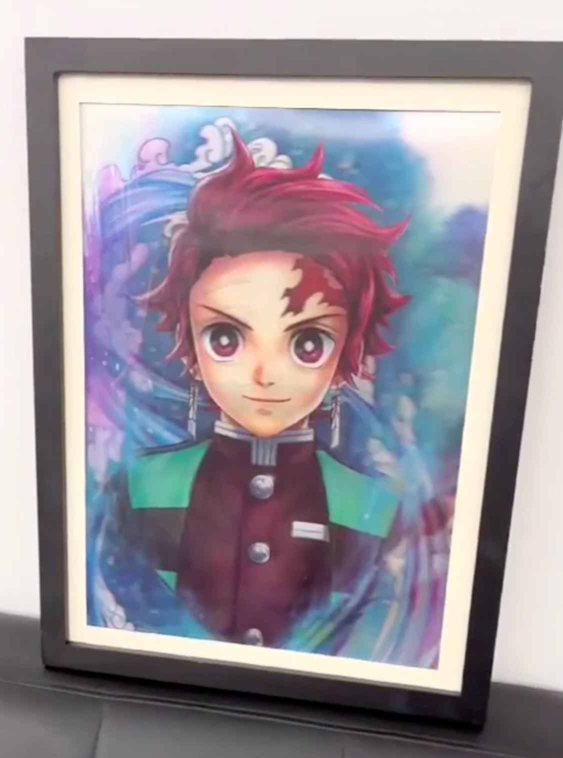 Póster 3D Demon Slayer (4 personajes en 1)